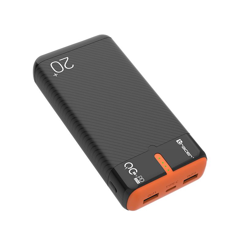 Akupank Tracer EnerGo 20 000 mAh, 2X USB + USB-C