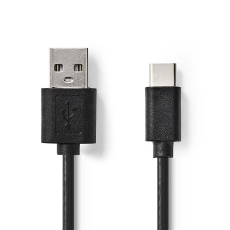 Cable Nedis USB-C, 2m, black, bulk e- without packaging